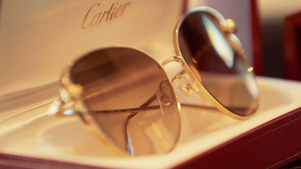 Cartier glasses in case