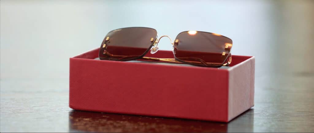 Cartier glasses in case