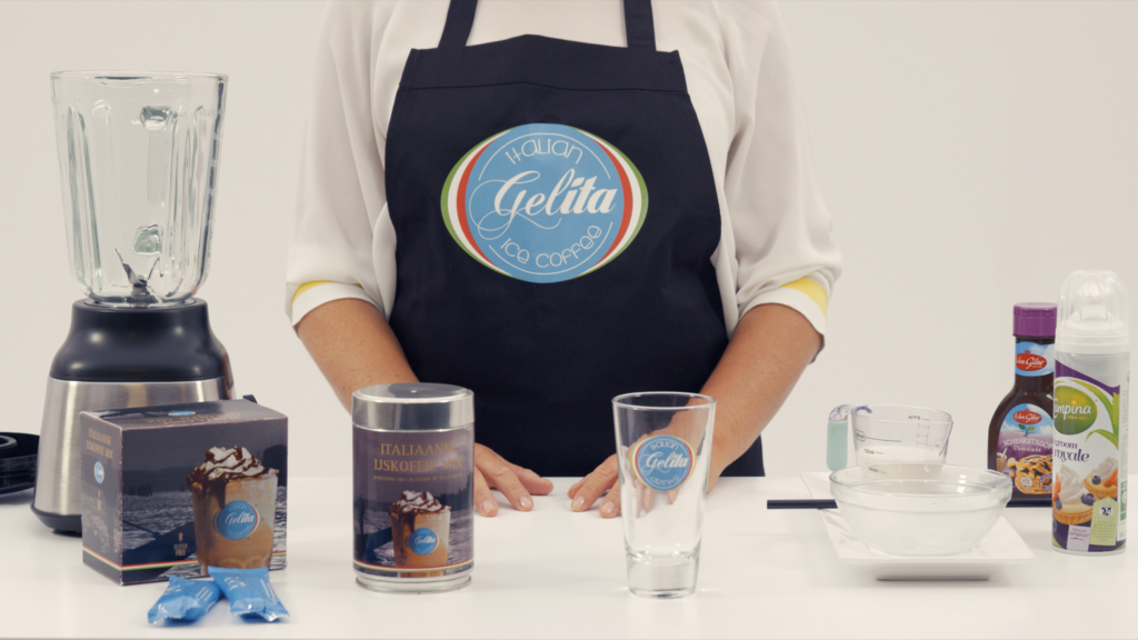 Gelita ingredients icecoffee on table